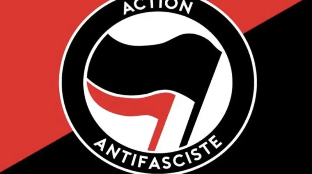 Colors: Black and Red, inspired by the colors of anti-fascist flags